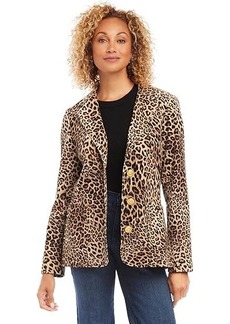 Karen Kane Leopard Corduroy Jacket