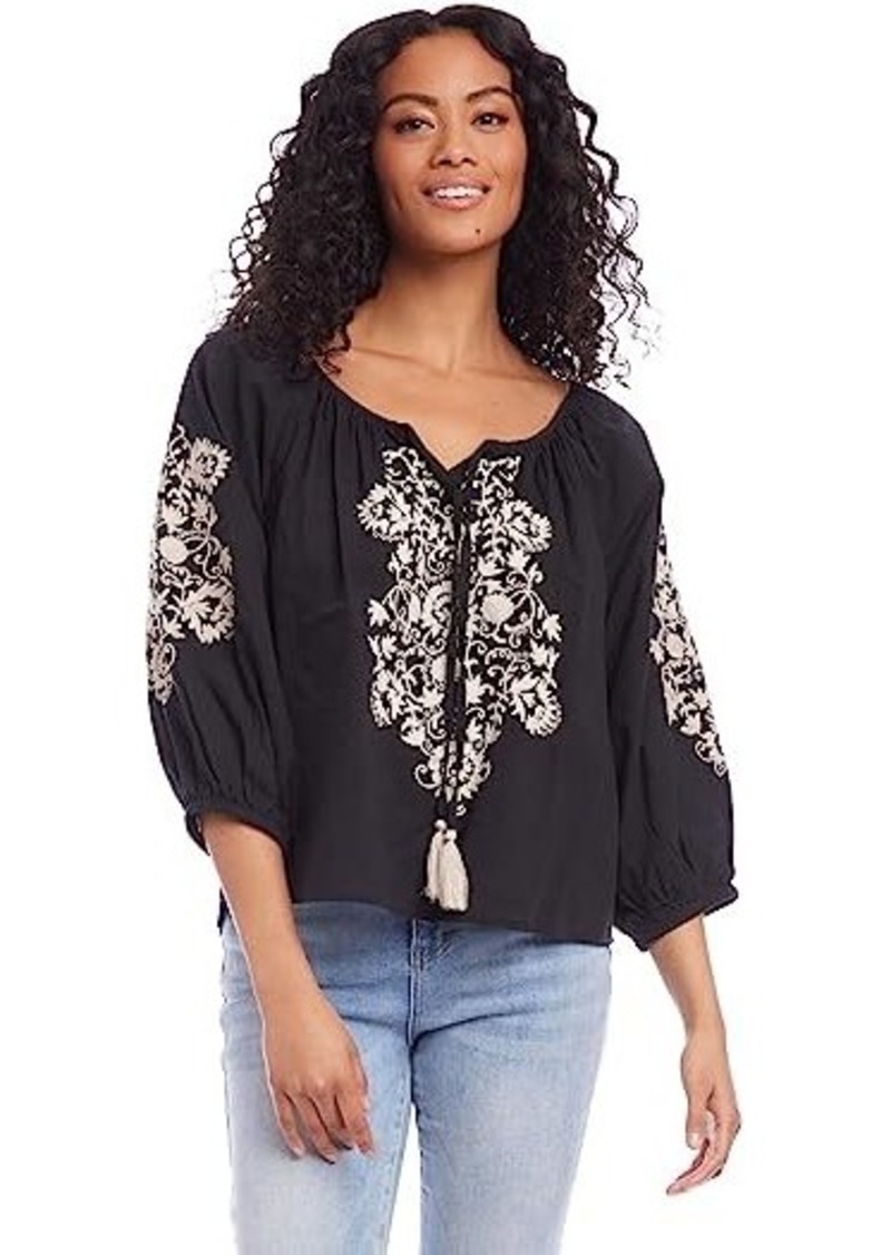 Karen Kane Peasant Top