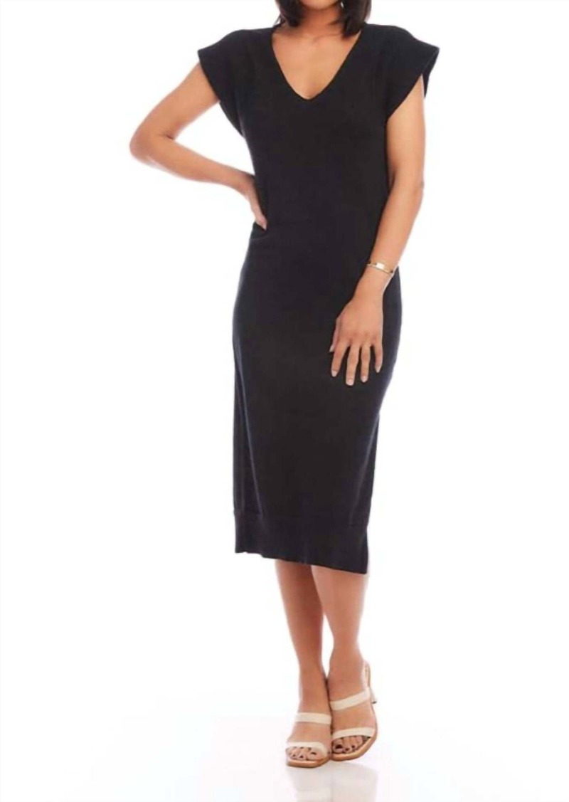 Karen Kane Sleeveless Dress In Black