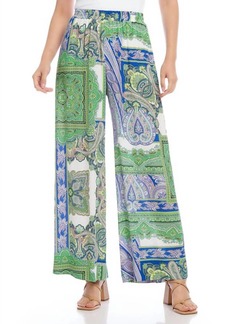 Karen Kane Wide Leg Pants In Paisley