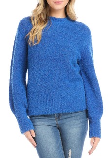 Karen Kane Womens Blouson Sleeve Crew Neck Pullover Sweater