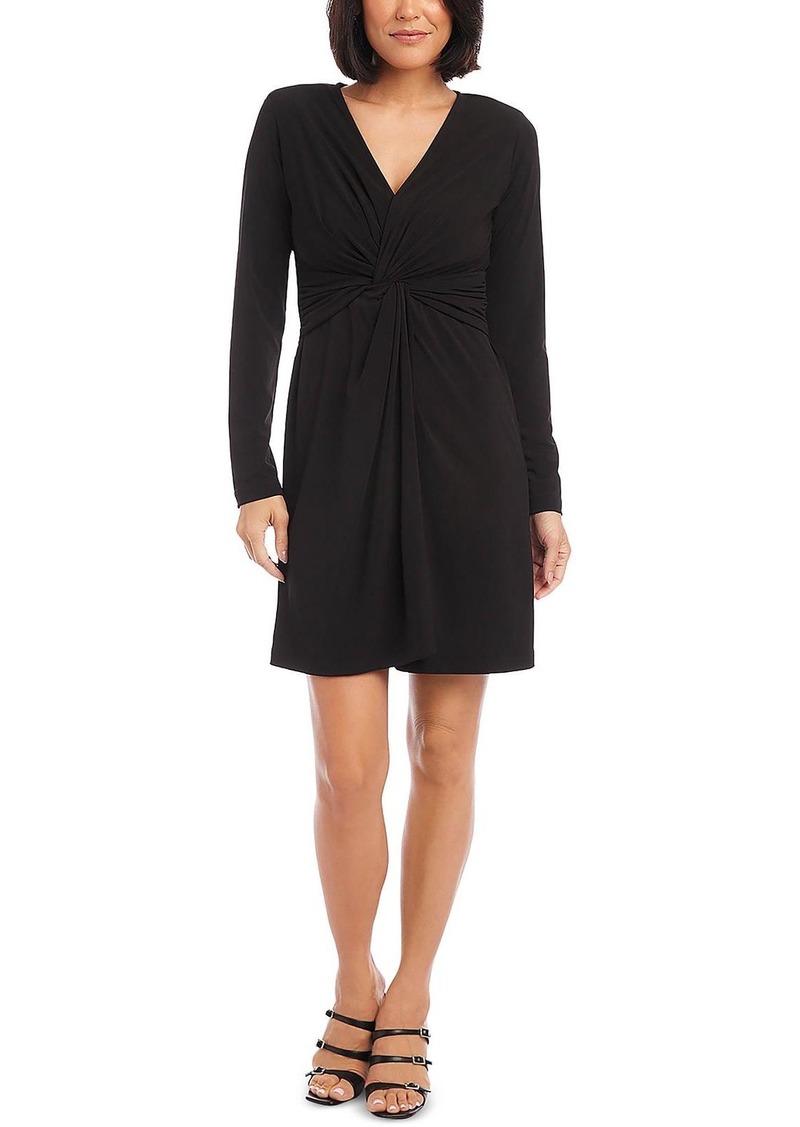 Karen Kane Womens Twist Front Mini Mini Dress