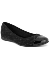 Karen Scott Ambree Womens Rhinestone Patent Toe Slip On Shoes