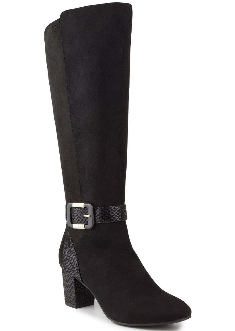 Karen Scott Isabell Womens Pull On Wide Calf Knee-High Boots