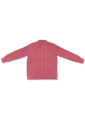 Karen Scott Cotton Cable-Knit Mock-Neck Sweater, Created for Macy's