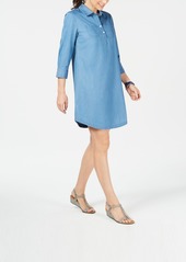 Karen Scott Cotton Chambray Shirtdress, Created for Macy's