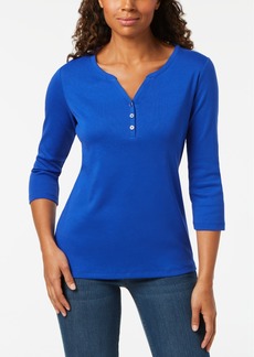 V-Neck 3/4-Sleeve Top, Created for Macy's