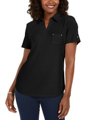 Karen Scott Cotton Polo Shirt, Created for Macy's