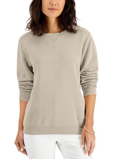 Karen Scott Fleece Sweatshirt, Created for Macy's