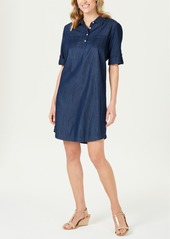 Karen Scott Petite Chambray Shirtdress, Created for Macy's