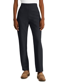 Karen Scott Petite Comfort Pull-On Pants, Created for Macy's - Deep Black