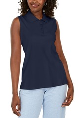 Karen Scott Petite Sleeveless Polo Shirt, Created for Macy's