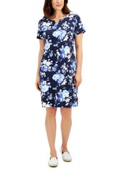 Karen Scott Reverie Floral-Print Dress, Created for Macy's