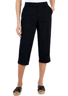 Karen Scott Women's Comfort Waist Capri Pants, Created for Macy's - Deep Black