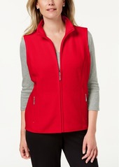 Karen Scott Zeroproof Fleece Vest, Created for Macy's