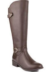 Karen Scott Leandraa Womens Faux Leather Knee-High Boots