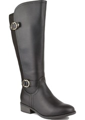 Karen Scott Leandraa Womens Faux Leather Knee-High Boots