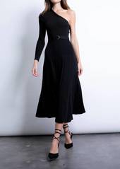 Karina Grimaldi Diane Knit Dress In Black