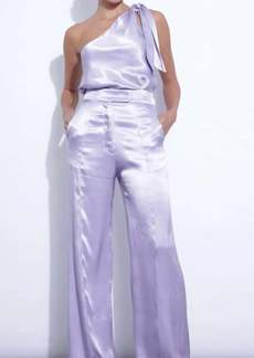 Karina Grimaldi Dominique Solid Pants In Lavender
