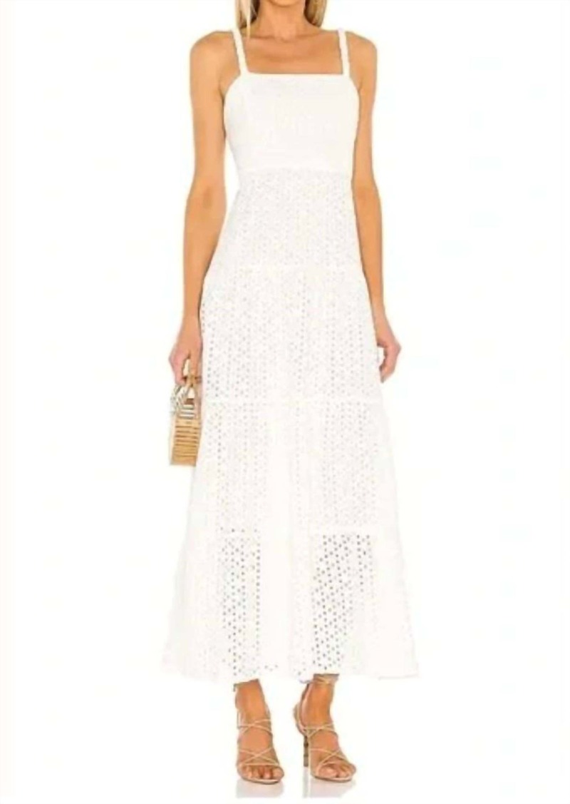 Karina Grimaldi Noni Eyelet Maxi Dress In White