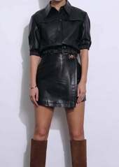 Karina Grimaldi Petronella Skirt In Black