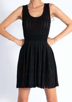 Karina Grimaldi Phoebe Knit Mini Dress In Black