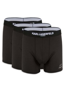 Karl Lagerfeld 3-Pack Logo Band Boxer Briefs