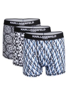 Karl Lagerfeld 3-Pack Print Boxer Briefs Set