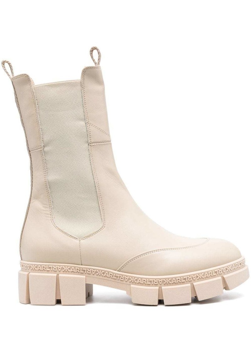 Karl Lagerfeld 50mm chunky Chelsea boots