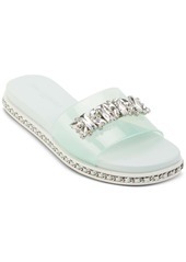 Karl Lagerfeld Bijou Womens Flats Embellished Flip-Flops