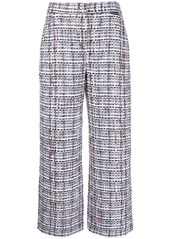 Karl Lagerfeld boucle tweed cropped trousers