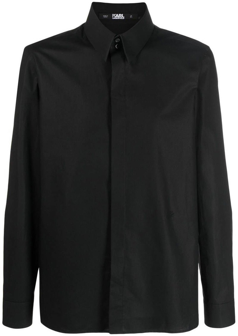 Karl Lagerfeld button-up poplin shirt