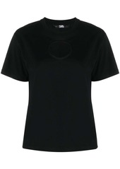 Karl Lagerfeld cut-out cotton T-shirt