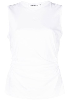 Karl Lagerfeld cut-out organic cotton tank top