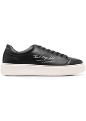 Karl Lagerfeld debossed-logo low-top sneakers