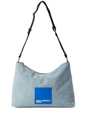 Karl Lagerfeld denim logo hobo bag