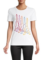 Karl Lagerfeld Eiffel Tower Graphic T-Shirt