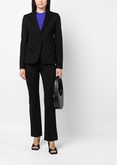 Karl Lagerfeld embroidered-logo fitted blazer