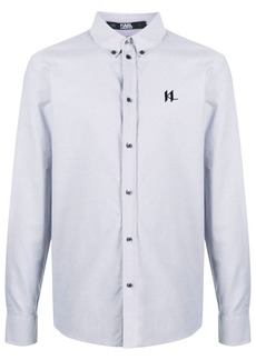 Karl Lagerfeld embroidered-logo Oxford shirt