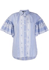 Karl Lagerfeld embroidered striped Shirt