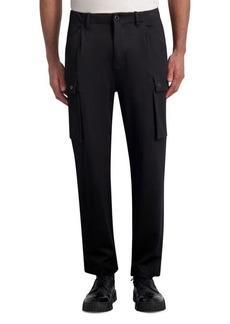 Karl Lagerfeld Flat Front Loose Fit Cargo Pants