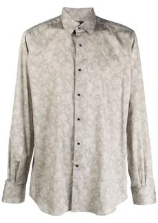 Karl Lagerfeld floral-print long-sleeve shirt