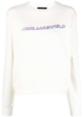 Karl Lagerfeld future logo organic cotton sweatshirt