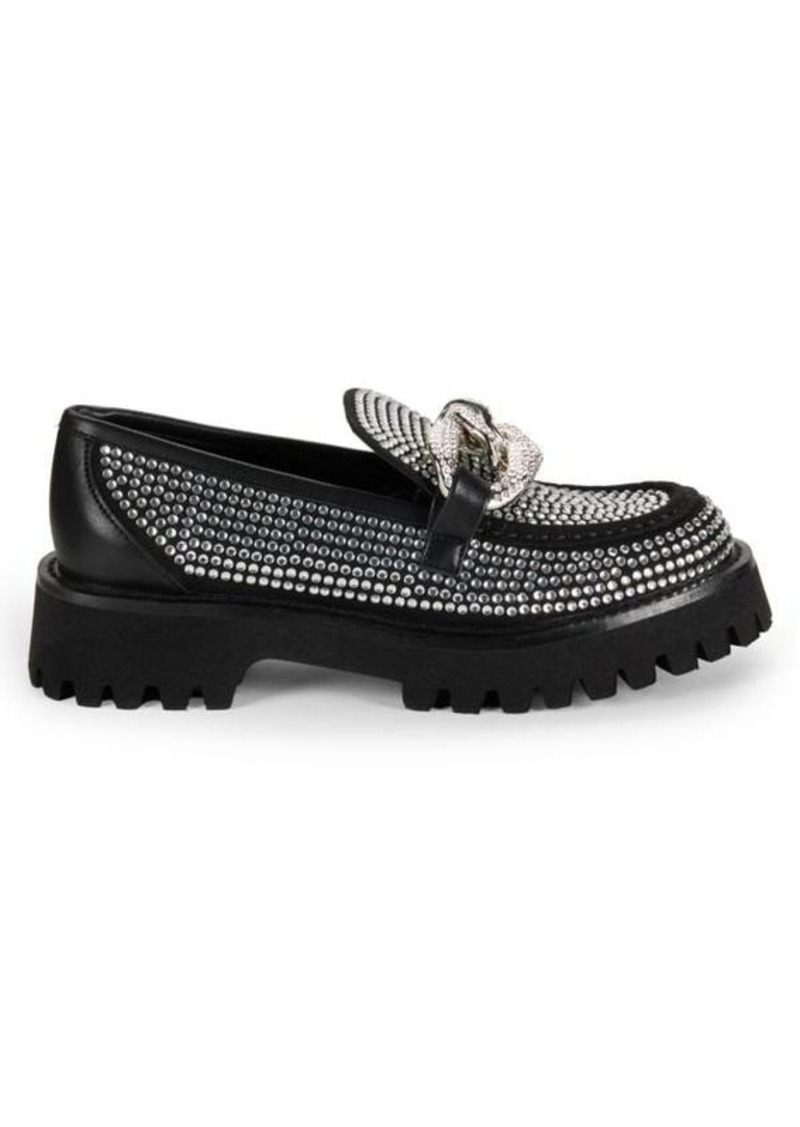 Karl Lagerfeld Giana Embellished Chunky Loafers