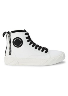 Karl Lagerfeld High-Top Leather Sneakers