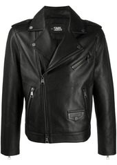 Karl Lagerfeld Ikonic leather biker jacket