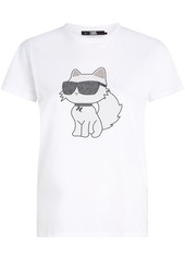 Karl Lagerfeld Ikonik 2.0 Choupette rhinestone-embellished T-shirt