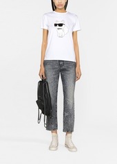 Karl Lagerfeld Ikonik Choupette organic-cotton T-shirt