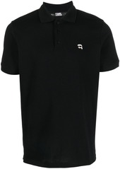 Karl Lagerfeld Ikonik Patch organic-cotton polo shirt