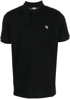 Karl Lagerfeld Ikonik embroidered polo shirt